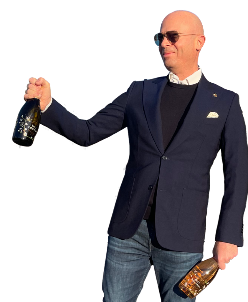 Michael Goldstein announcing fundraising campaign for Bella Principessa Prosecco