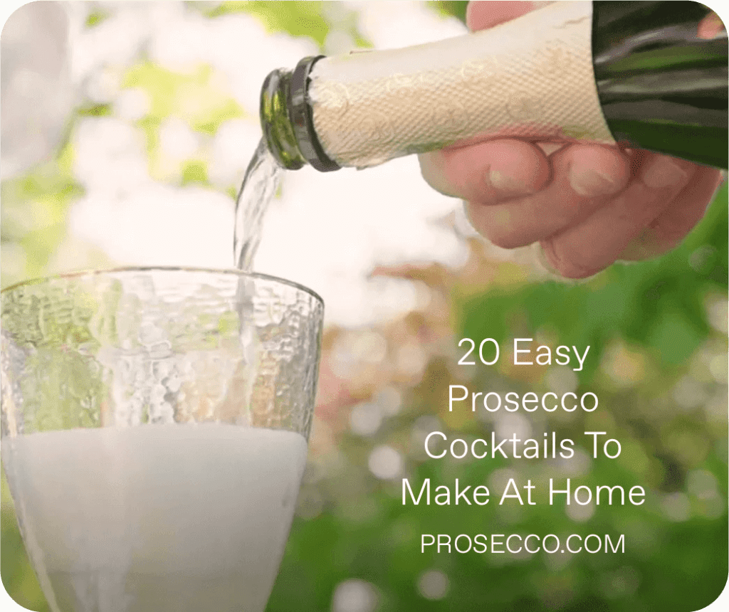 Eine Sammlung von 20 köstlichen Prosecco-Cocktails zum Zubereiten zu Hause
