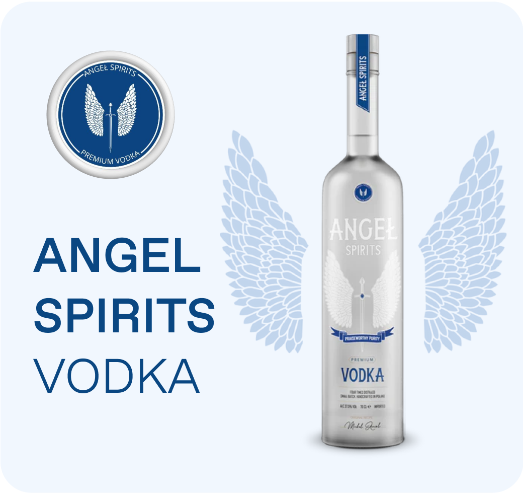 Angel Spirits Vodka - Vodka di segale polacca premium dal gusto pulito e setoso