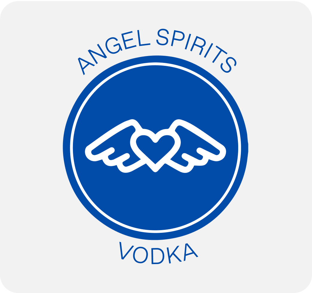 Angel Spirits Flasche stilvoller Wodka.