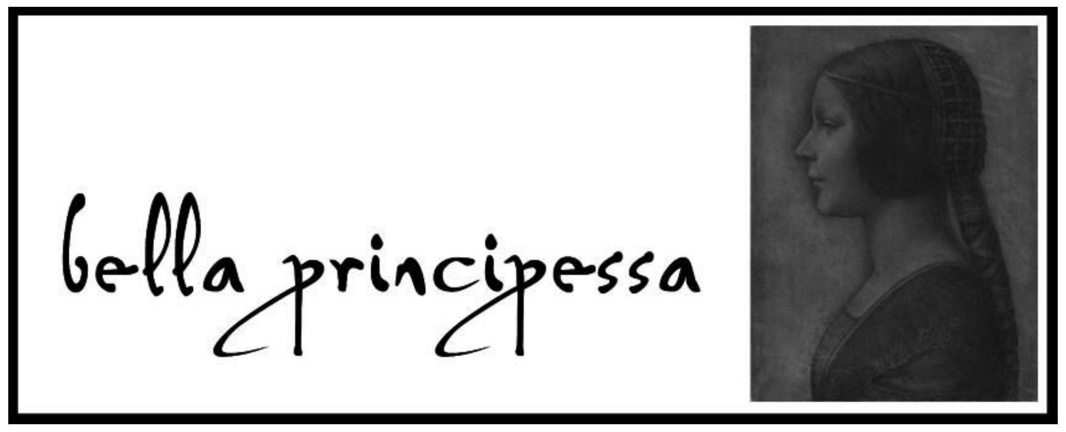 Бутылка Bella Principessa Prosecco с этикеткой, на которой изображен зарегистрированный товарный знак картины.
