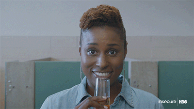 Issa Rae Prosecco (Credit: HBO's Insecure)