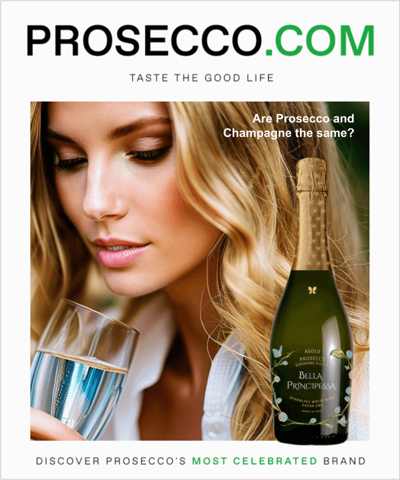 Are Prosecco and Champagne the same?
