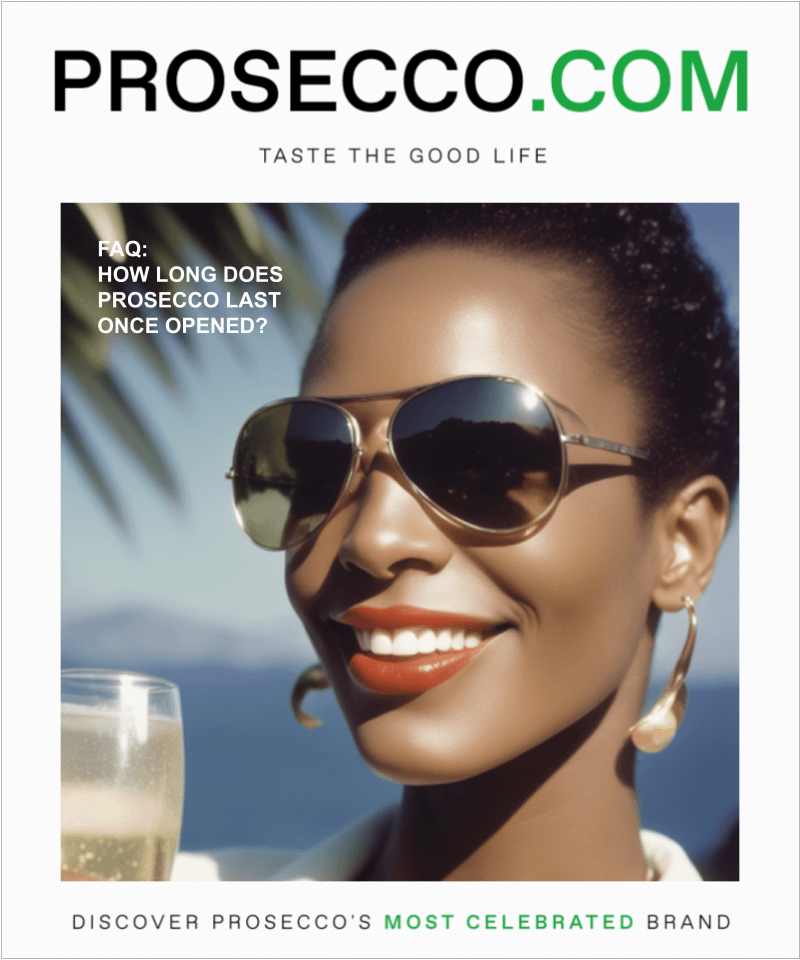 How long does Prosecco last once opened?