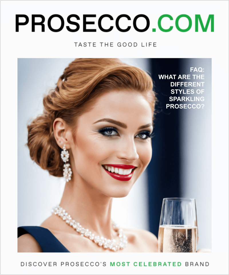 What are the different styles of Sparkling Prosecco?