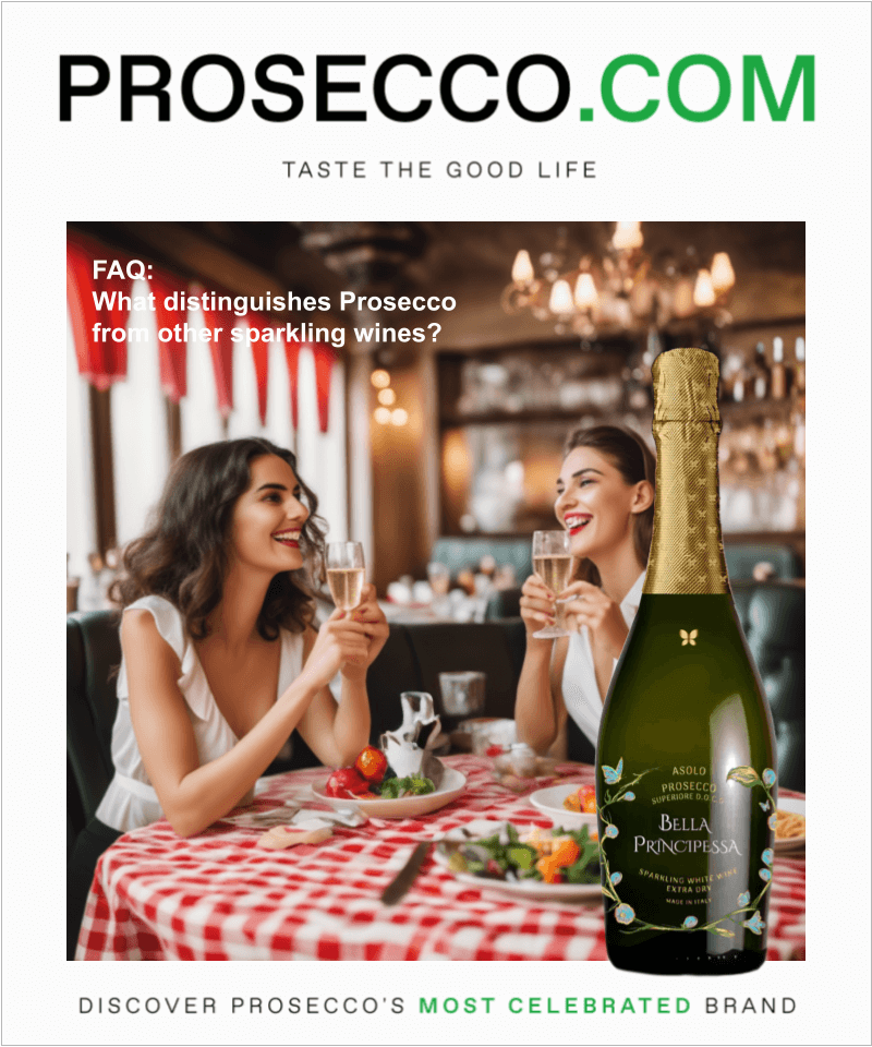 What distinguishes Prosecco from other sparkling wines?