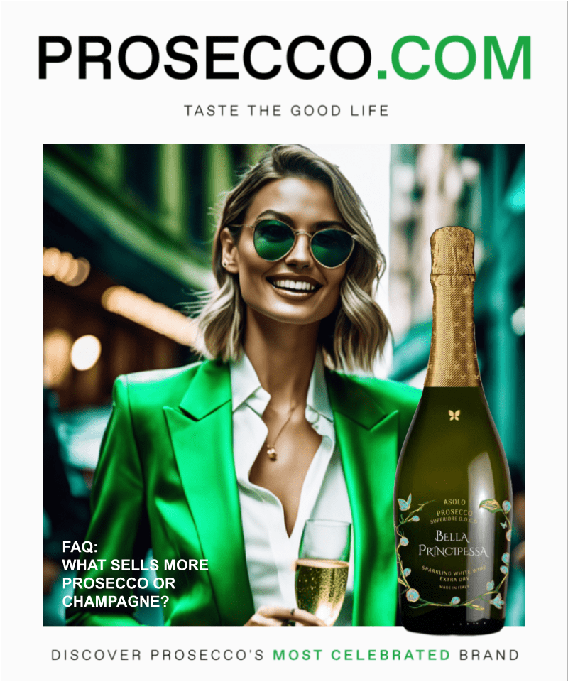 What sells more Prosecco or Champagne?