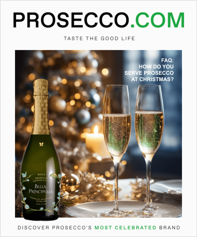 How do you serve Prosecco at Christmas?