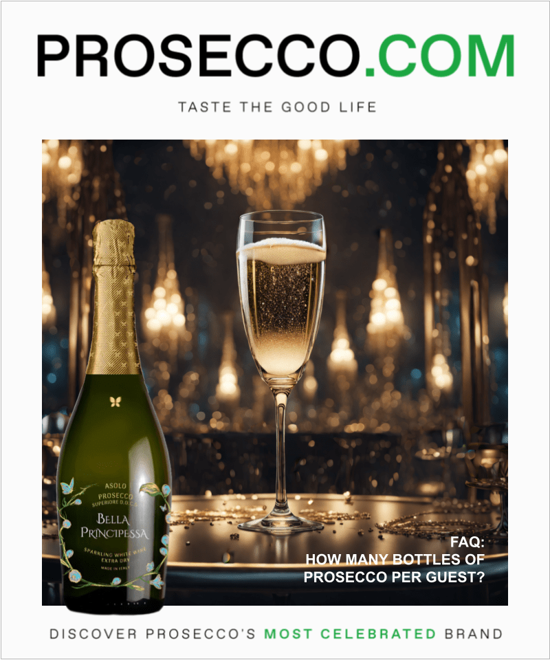How many bottles of Prosecco per guest?