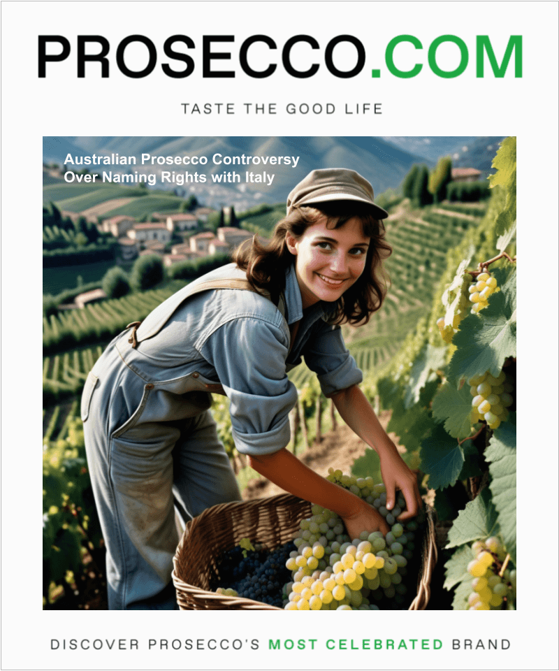 Australian Prosecco Controversy Over Naming Rights with Italy